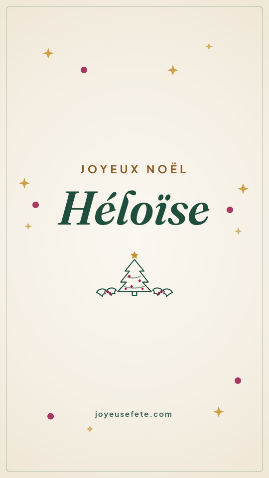 Image « Joyeux Noël Héloïse » au format story