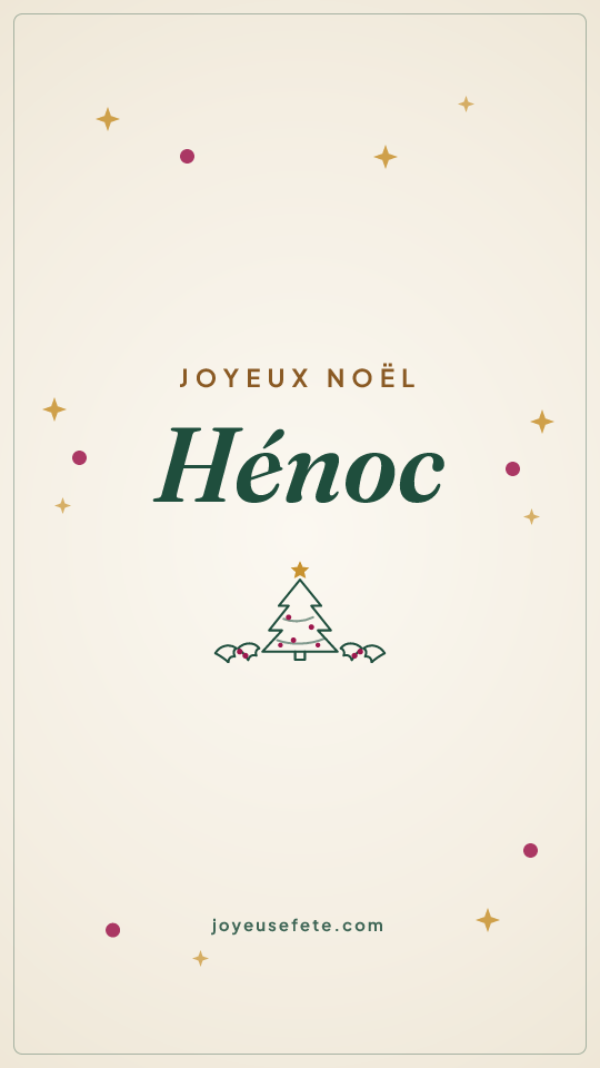 Image « Joyeux Noël Hénoc » au format story