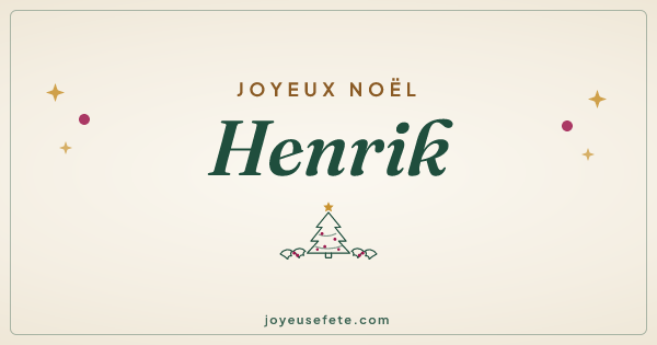 Image « Joyeux Noël Henrik » au format large
