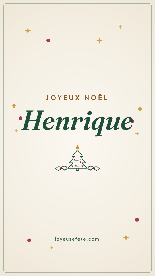 Image « Joyeux Noël Henrique » au format story