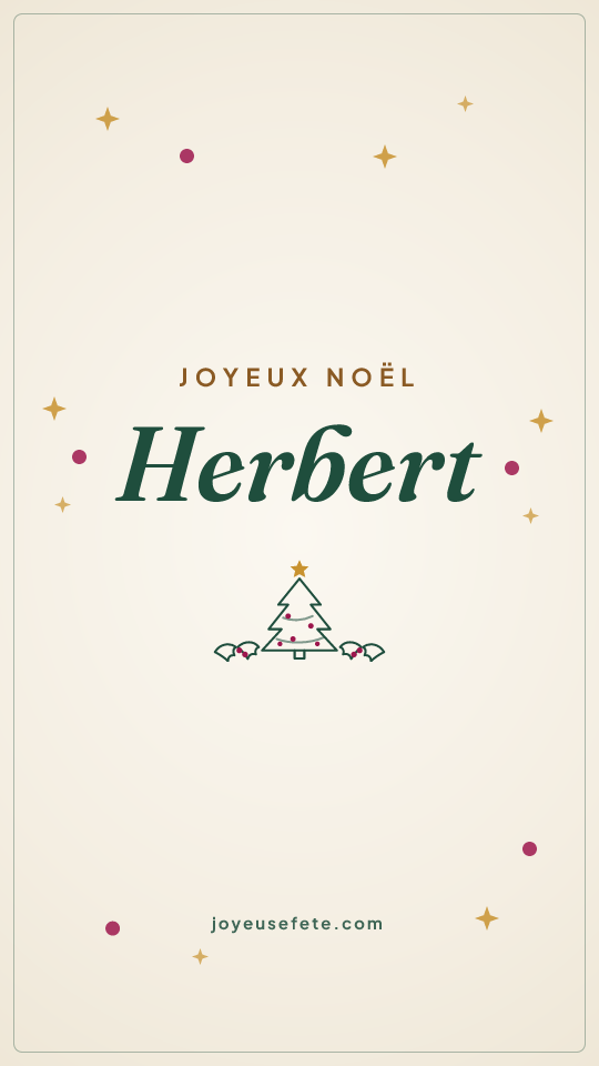 Image « Joyeux Noël Herbert » au format story