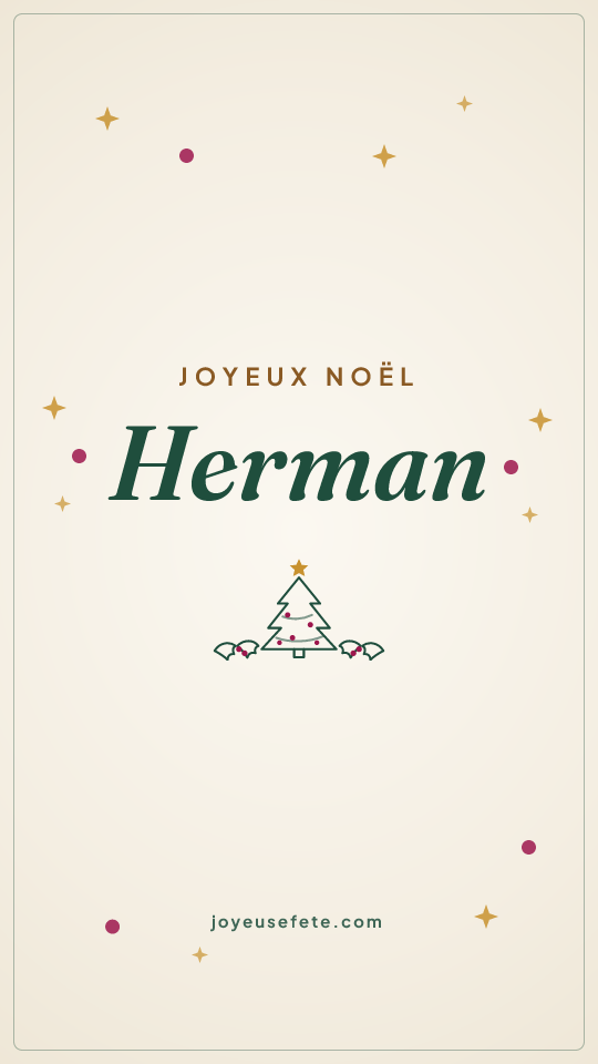 Image « Joyeux Noël Herman » au format story