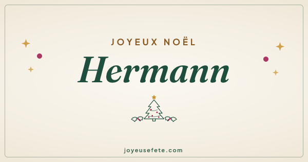 Image « Joyeux Noël Hermann » au format large