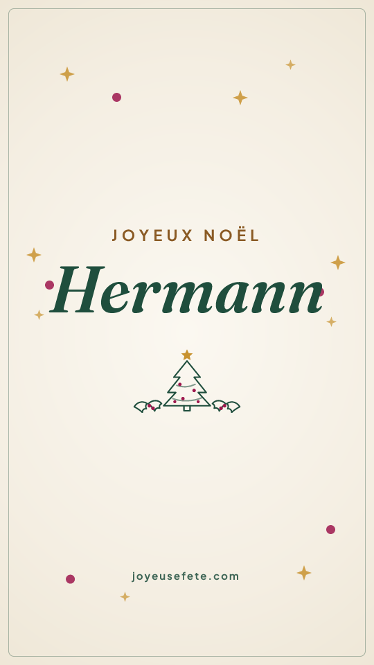 Image « Joyeux Noël Hermann » au format story