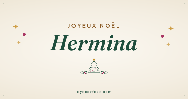 Image « Joyeux Noël Hermina » au format large