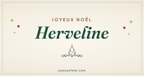 Image « Joyeux Noël Herveline » au format large