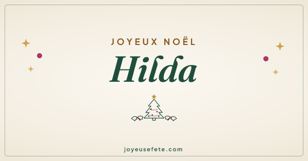 Image « Joyeux Noël Hilda » au format large