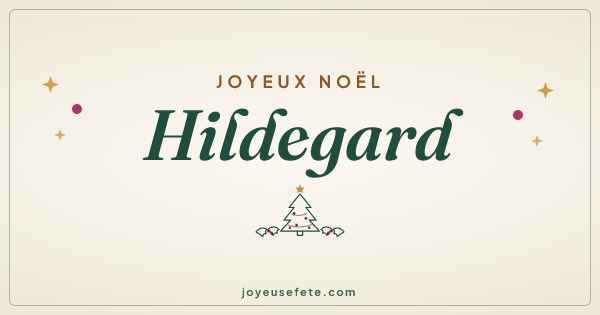 Image « Joyeux Noël Hildegard » au format large