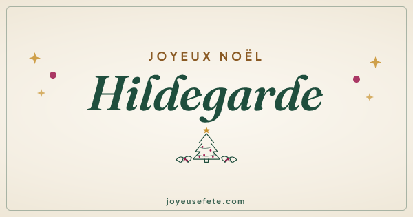 Image « Joyeux Noël Hildegarde » au format large