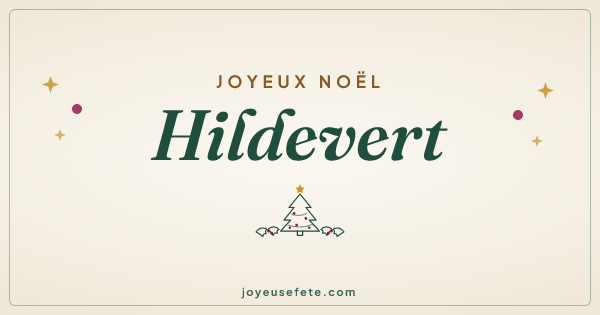 Image « Joyeux Noël Hildevert » au format large