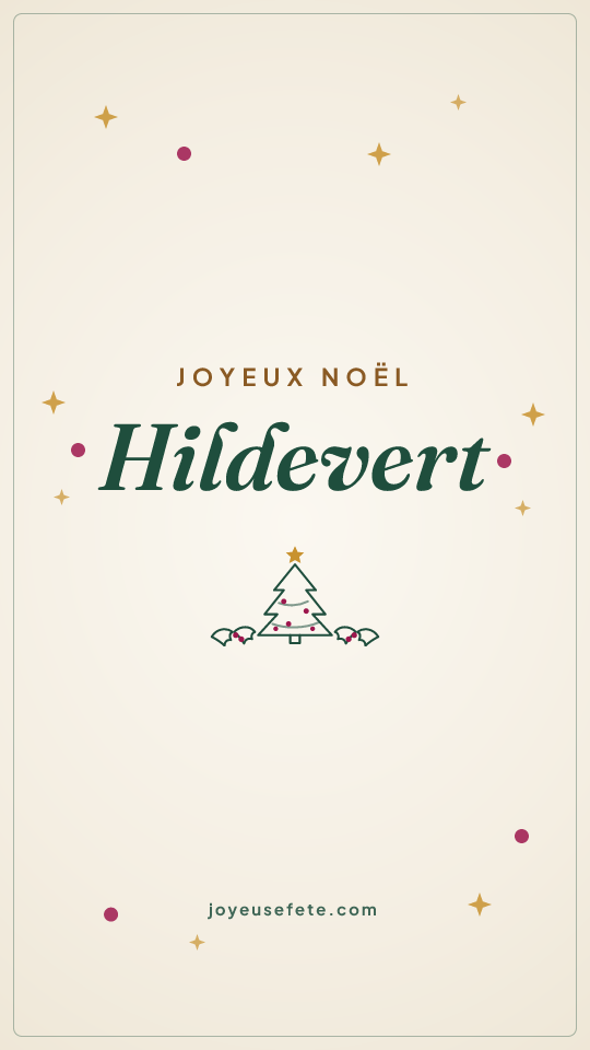 Image « Joyeux Noël Hildevert » au format story