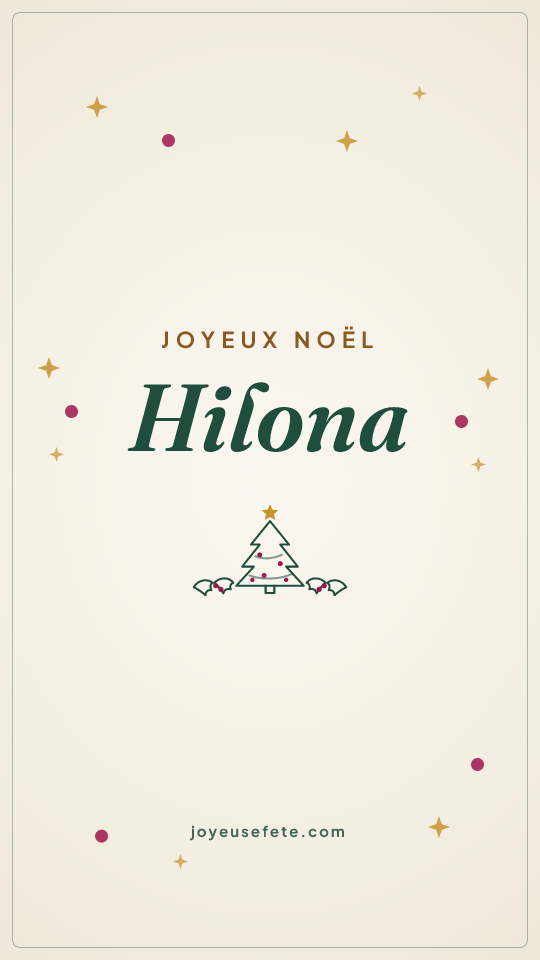 Image « Joyeux Noël Hilona » au format story
