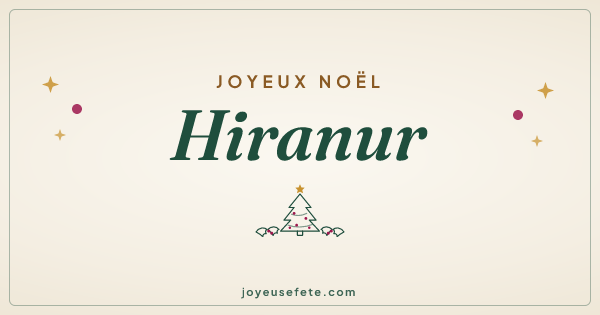 Image « Joyeux Noël Hiranur » au format large