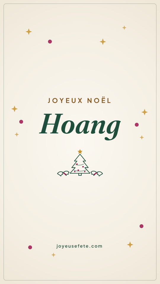 Image « Joyeux Noël Hoang » au format story