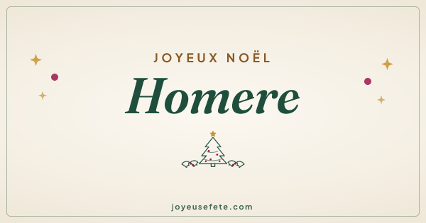 Image « Joyeux Noël Homere » au format large