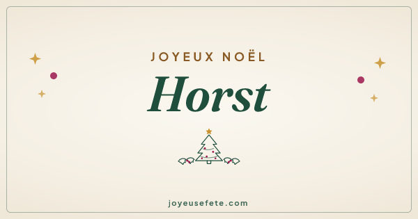 Image « Joyeux Noël Horst » au format large