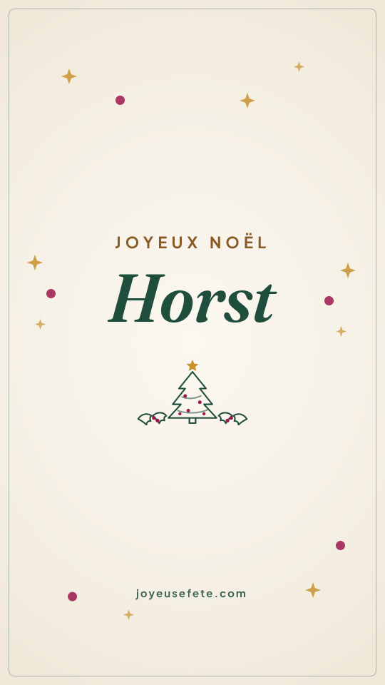 Image « Joyeux Noël Horst » au format story