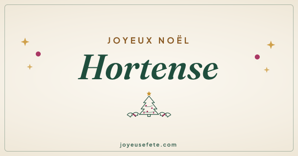 Image « Joyeux Noël Hortense » au format large