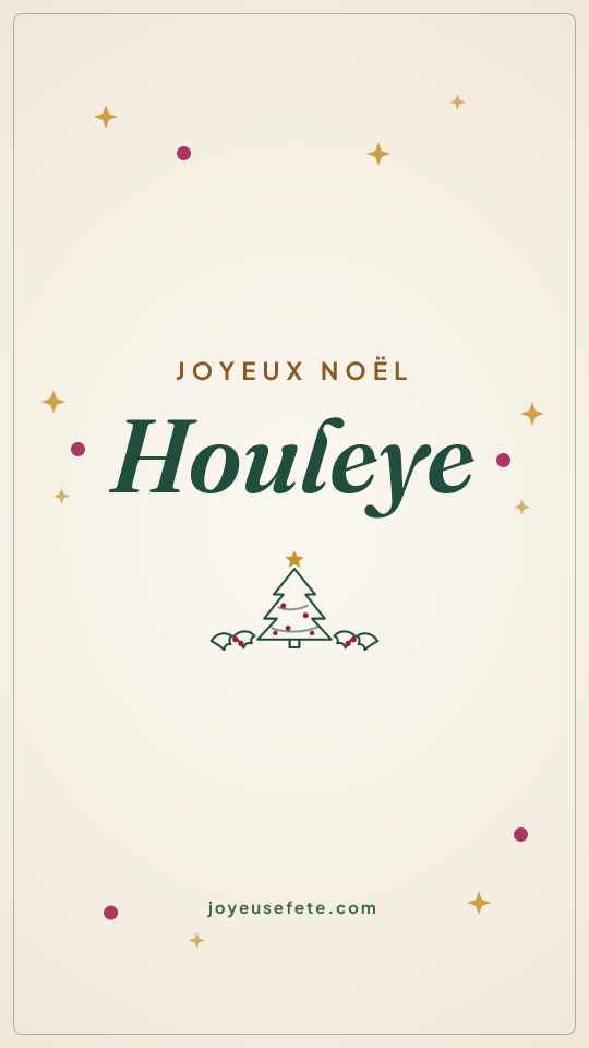 Image « Joyeux Noël Houleye » au format story