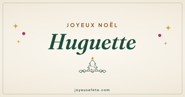 Image « Joyeux Noël Huguette » au format large