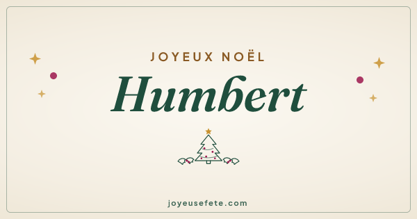 Image « Joyeux Noël Humbert » au format large