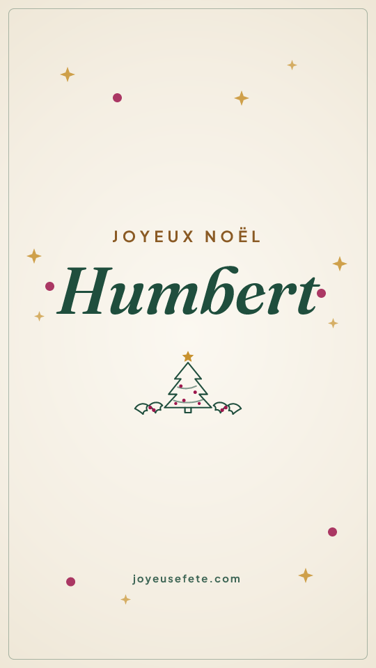 Image « Joyeux Noël Humbert » au format story