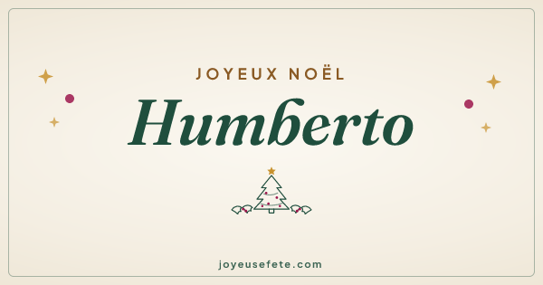 Image « Joyeux Noël Humberto » au format large