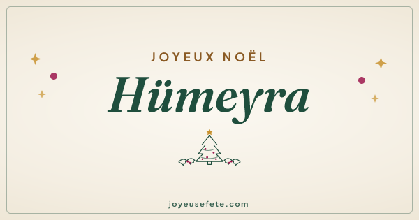 Image « Joyeux Noël Hümeyra » au format large