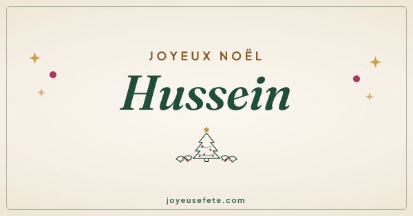 Image « Joyeux Noël Hussein » au format large
