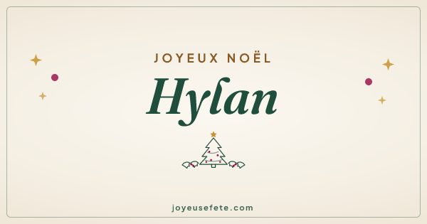 Image « Joyeux Noël Hylan » au format large