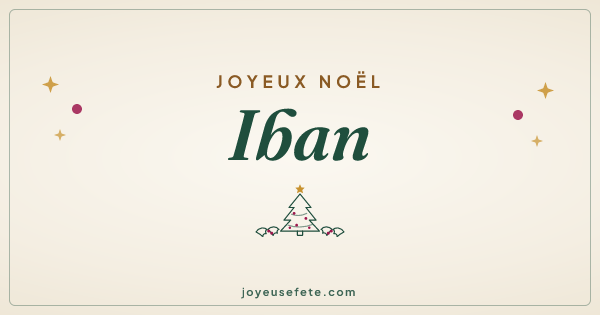 Image « Joyeux Noël Iban » au format large