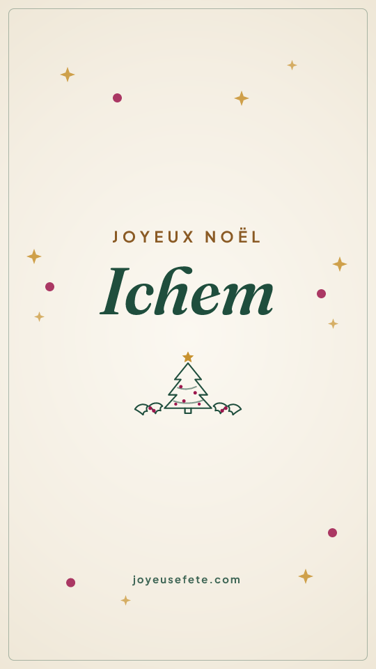 Image « Joyeux Noël Ichem » au format story