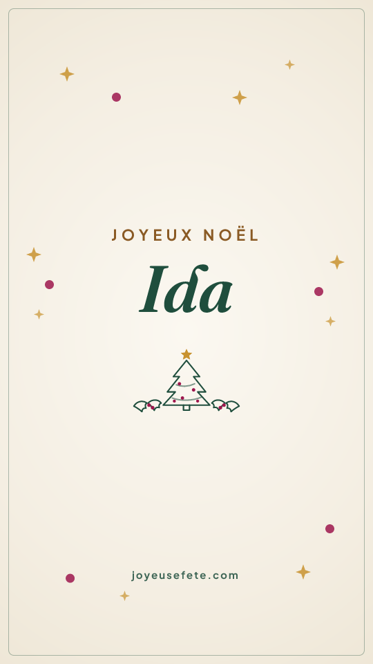 Image « Joyeux Noël Ida » au format story