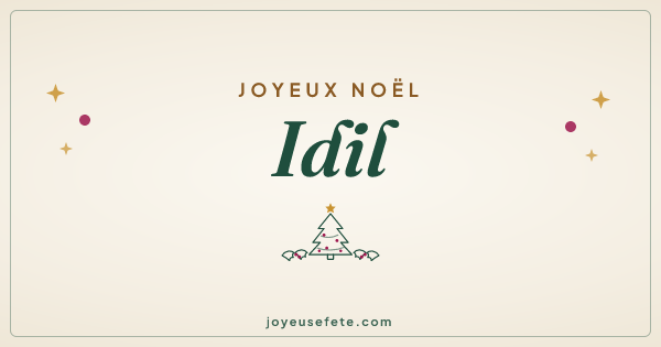 Image « Joyeux Noël Idil » au format large