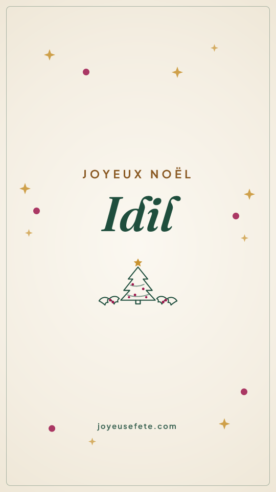 Image « Joyeux Noël Idil » au format story