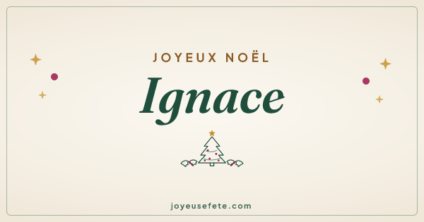Image « Joyeux Noël Ignace » au format large