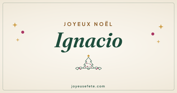 Image « Joyeux Noël Ignacio » au format large