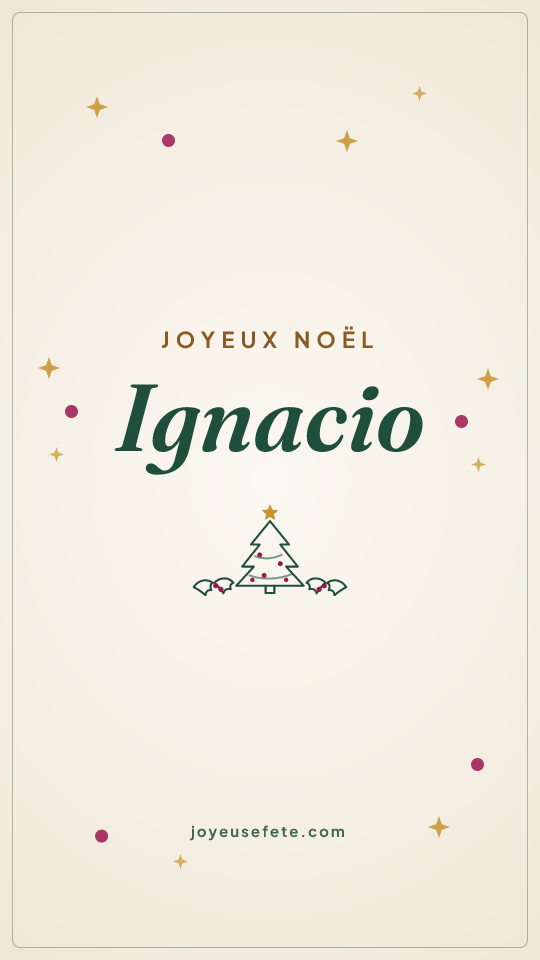 Image « Joyeux Noël Ignacio » au format story