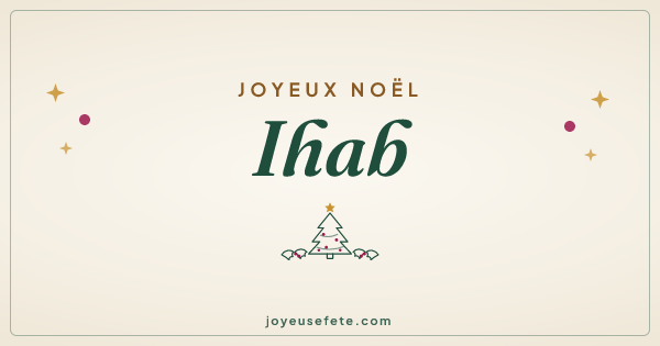 Image « Joyeux Noël Ihab » au format large