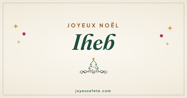 Image « Joyeux Noël Iheb » au format large