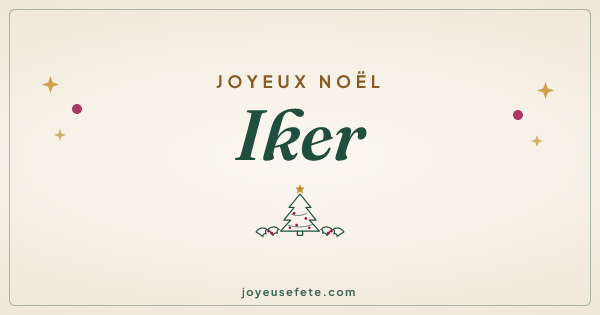 Image « Joyeux Noël Iker » au format large