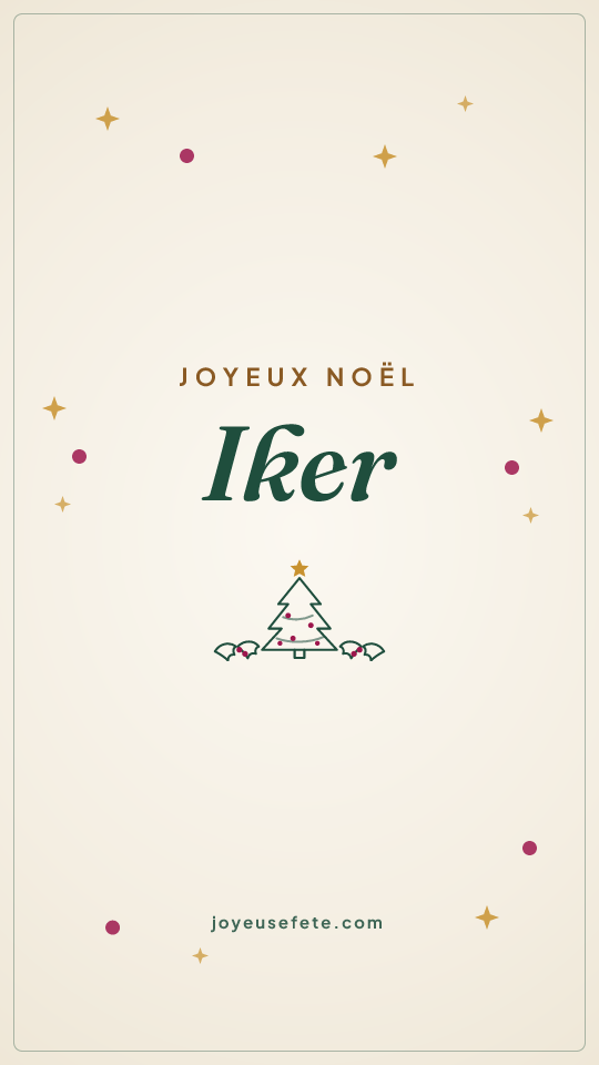 Image « Joyeux Noël Iker » au format story