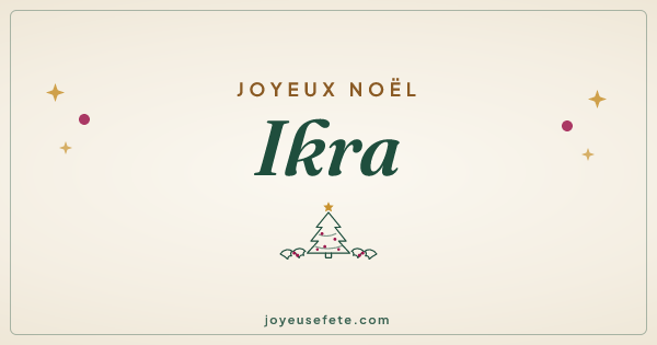 Image « Joyeux Noël Ikra » au format large