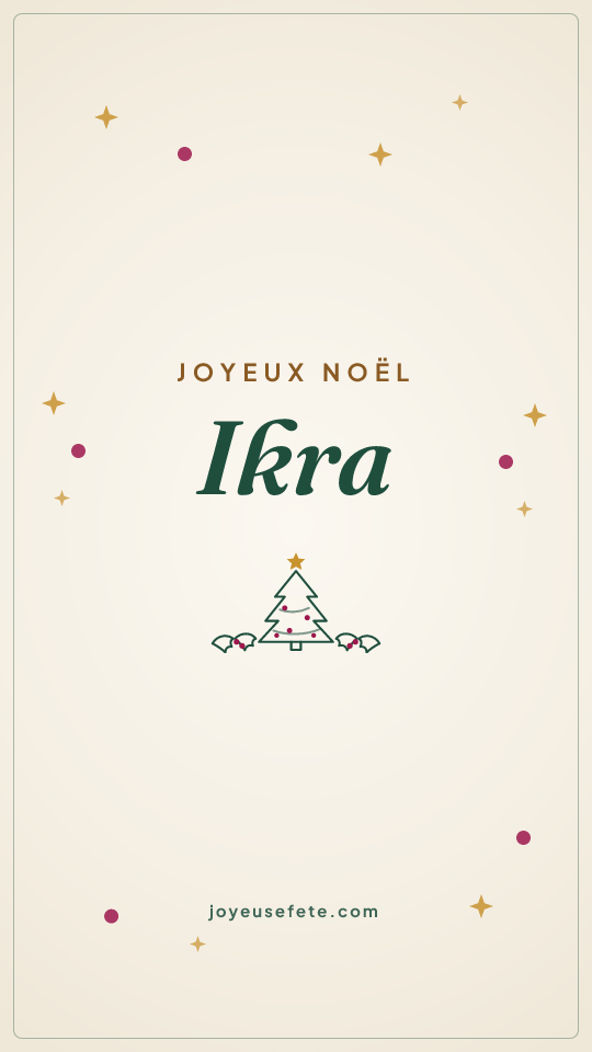 Image « Joyeux Noël Ikra » au format story