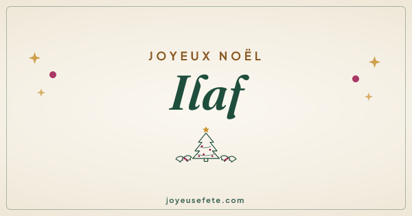 Image « Joyeux Noël Ilaf » au format large