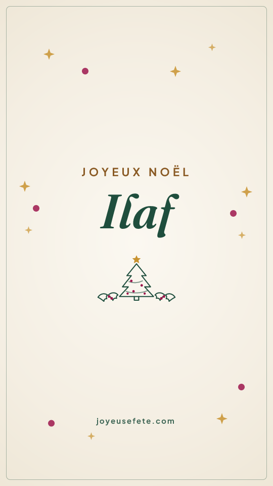 Image « Joyeux Noël Ilaf » au format story