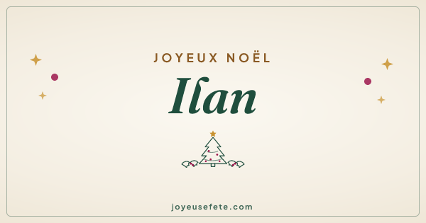 Image « Joyeux Noël Ilan » au format large