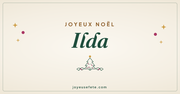 Image « Joyeux Noël Ilda » au format large