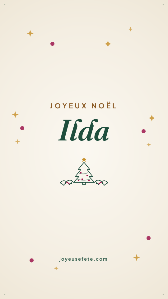 Image « Joyeux Noël Ilda » au format story