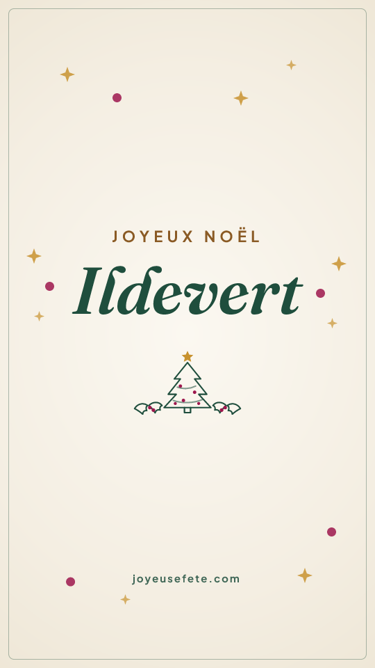 Image « Joyeux Noël Ildevert » au format story